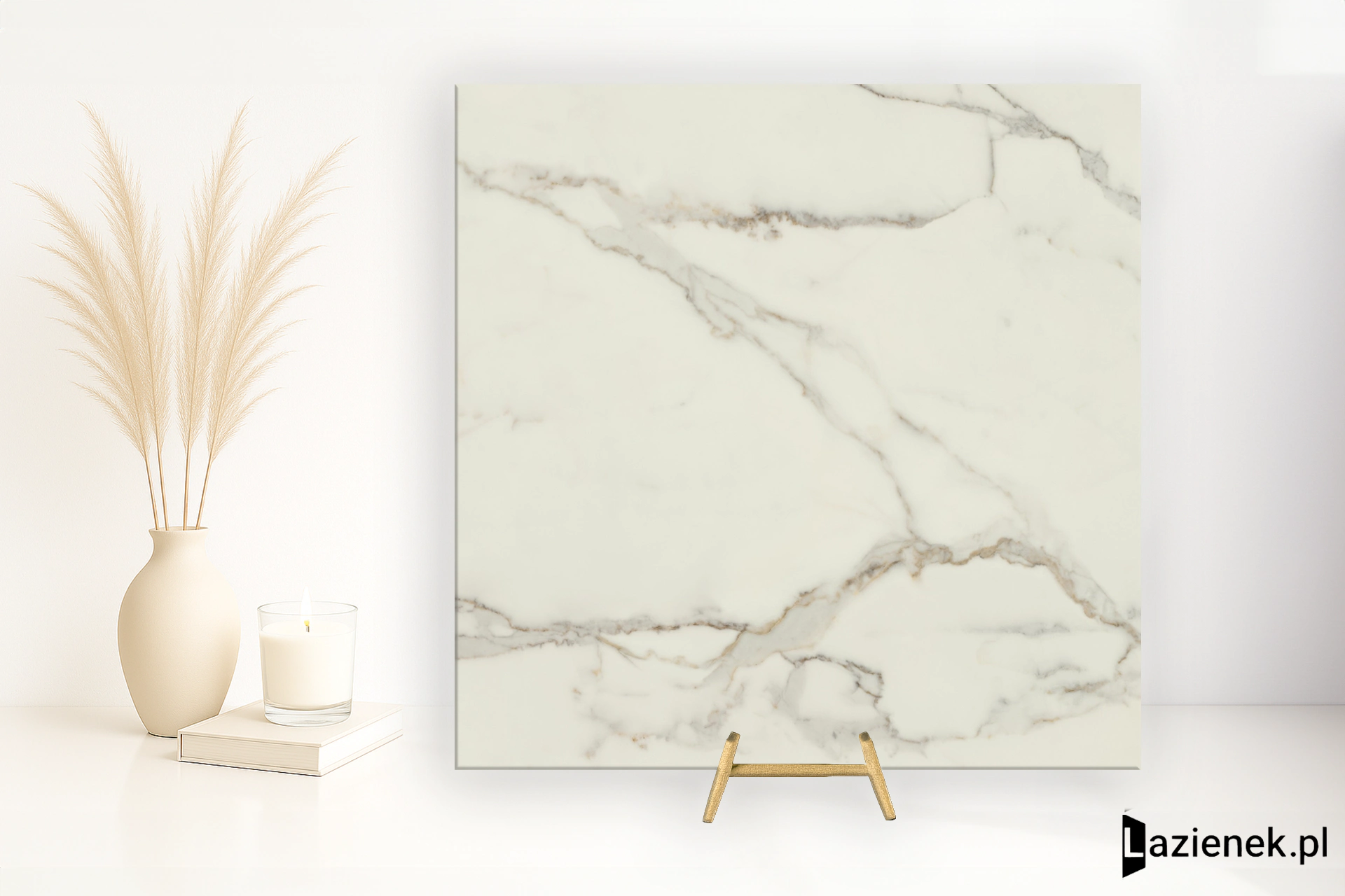 La Fabbrica Ava Calacatta Oro Calacatta Oro półpoler 120x120 cm gr. 6 mm - płytka rektyfikowana / (L)163025